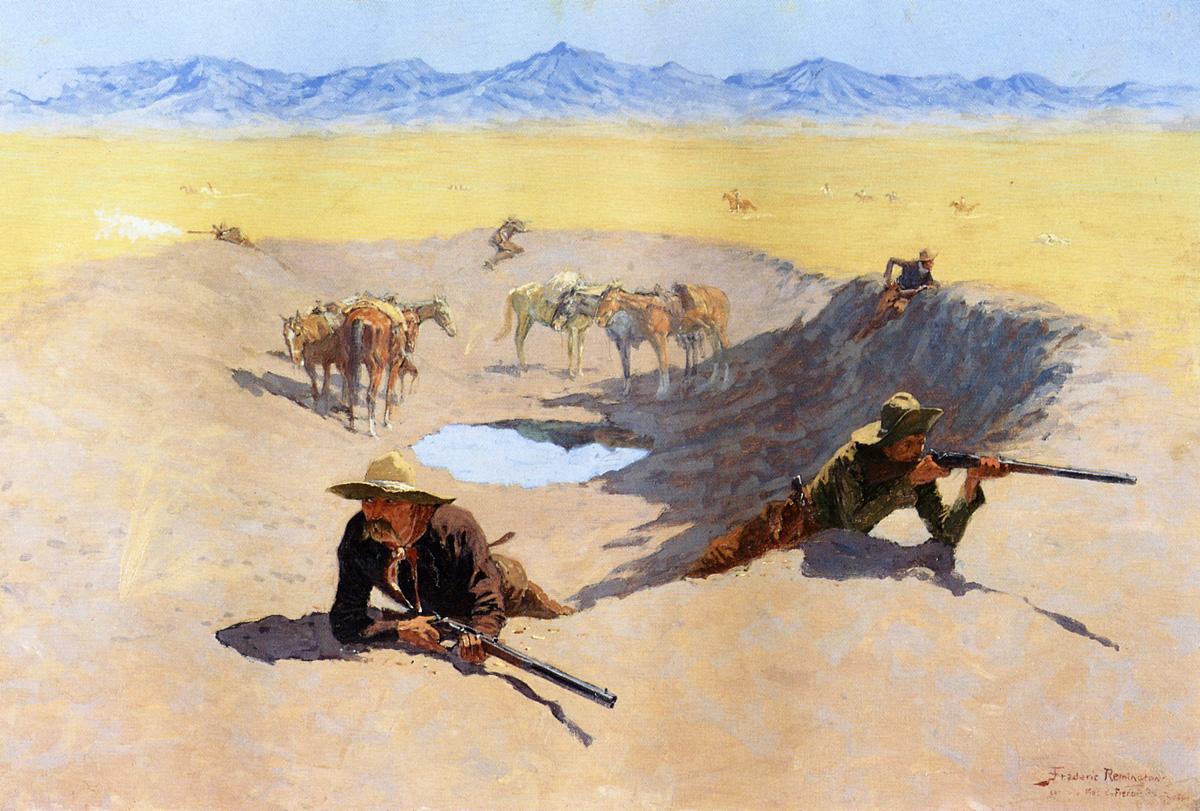 Fight for the Water Hole, Frederick Remington