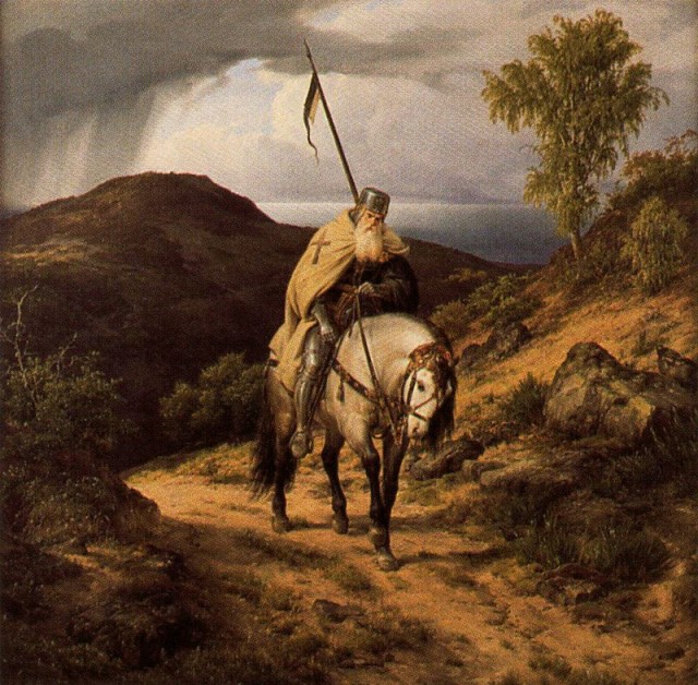 Carl Friedrich Lessing - The Return of the Crusader