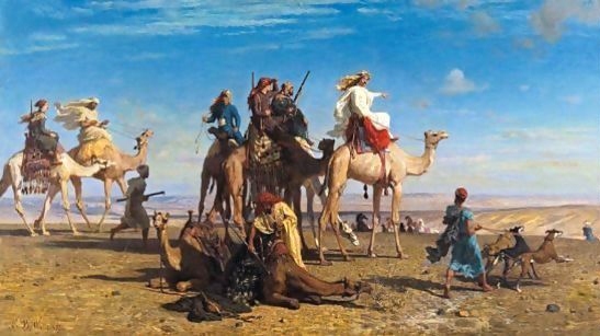 La-Chasse-A-La-Gazelle-Dans-Le-Desert-Egyptien,-Sinai_Leon_Belly 