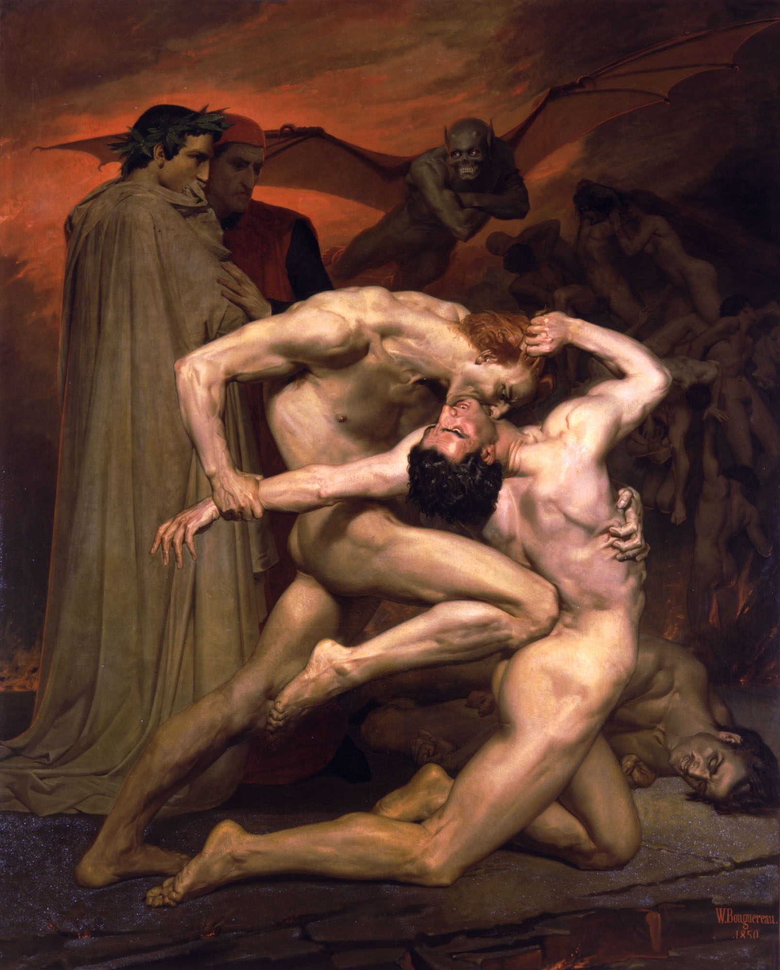William-Adolphe_Bouguereau_(1825-1905)_-_Dante_And_Virgil_In_Hell_(1850)