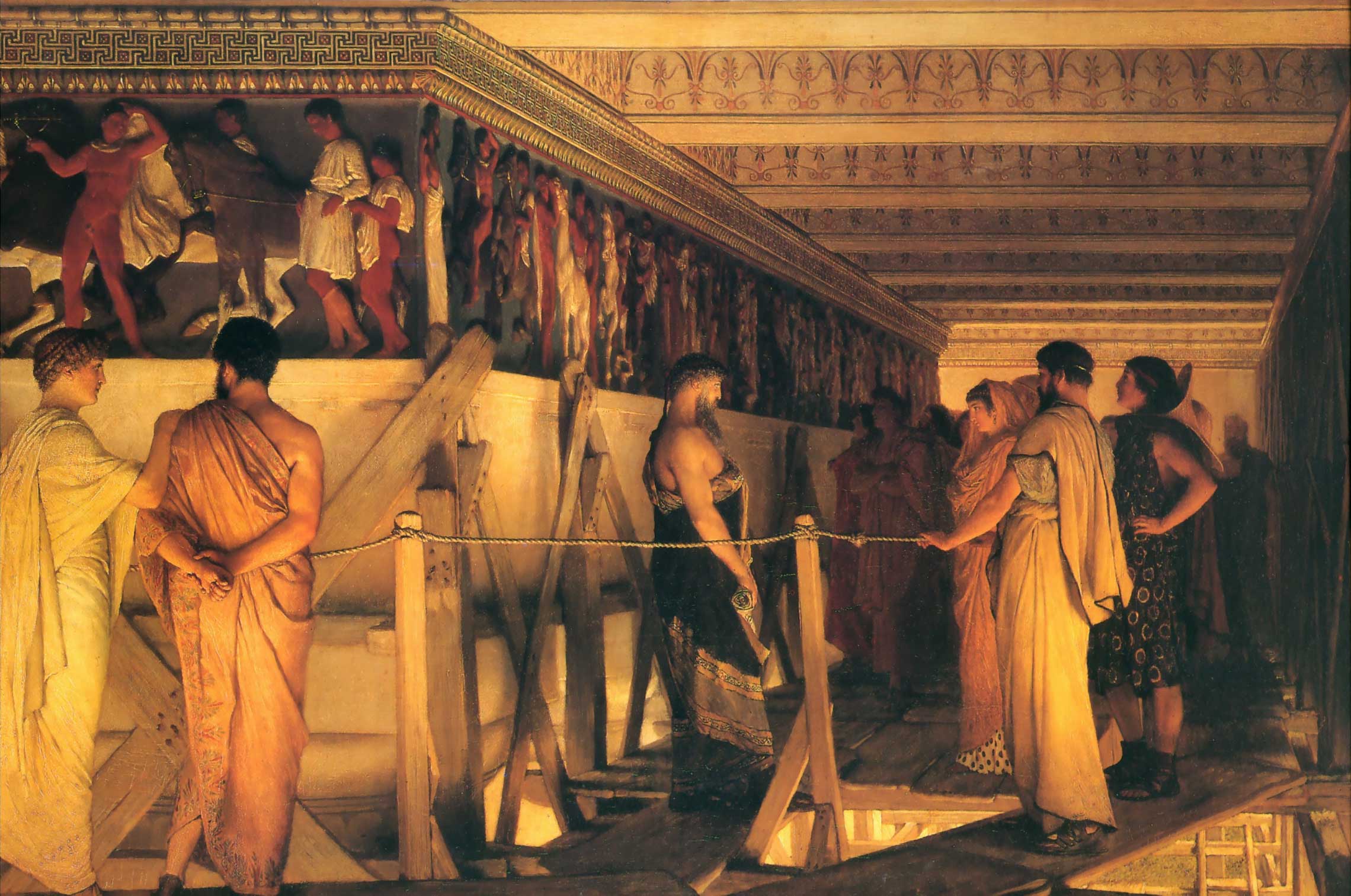 1868_Lawrence_Alma-Tadema_-_Phidias_Showing_the_Frieze_of_the_Parthenon_to_his_Friends