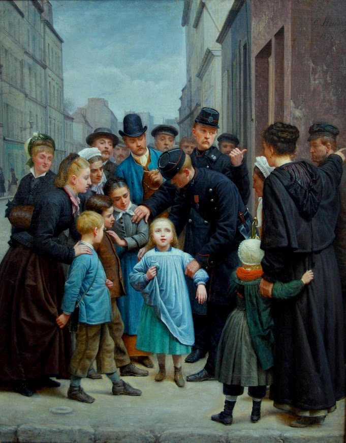 Charles-Gustave_Housez_La_petite_fille_perdue_dans_Paris_1877