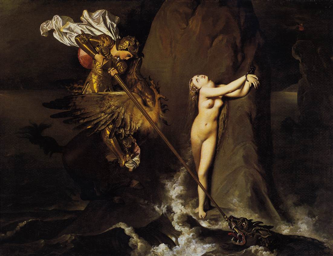 Jean-Auguste-Dominique-Ingres-Roger-Freeing-Angelica_Dragon