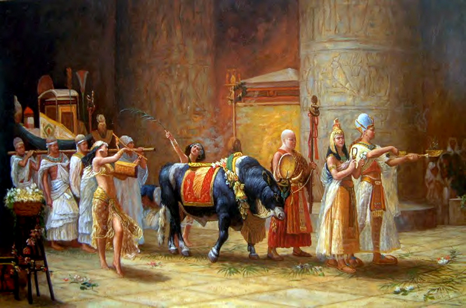 Procession of the Bull Apis  by Frederick Bridgman