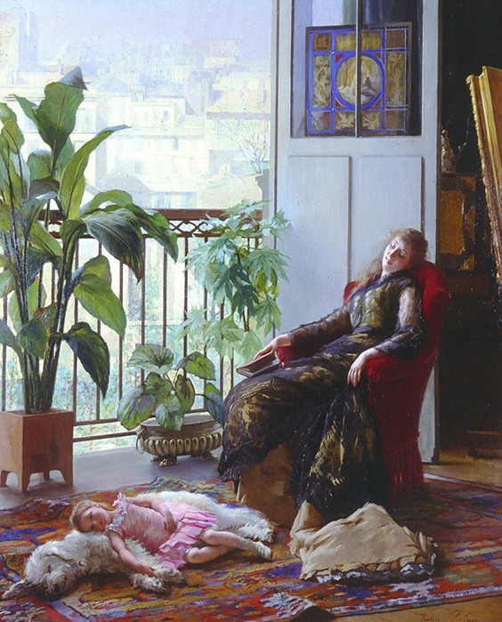 dejonghe_sleeping_mother_and_child