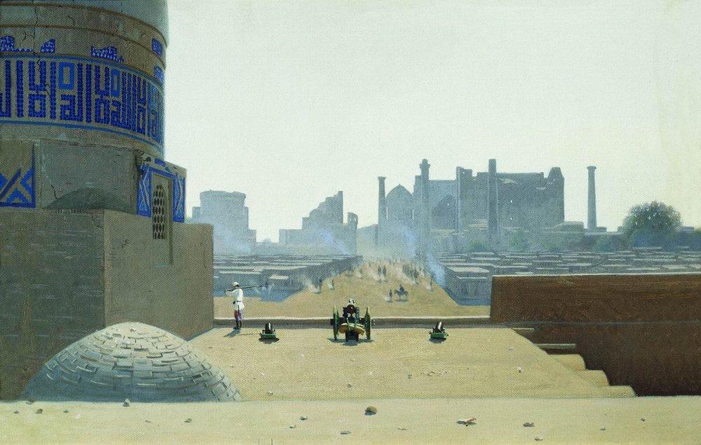 main-street-in-samarkand-from-the-height-of-the-citadel-in-the-early-morning-1870_vereschagin