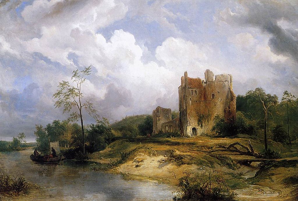  -Wijnand_Nuijen_-_River_Landscape_with_Ruins