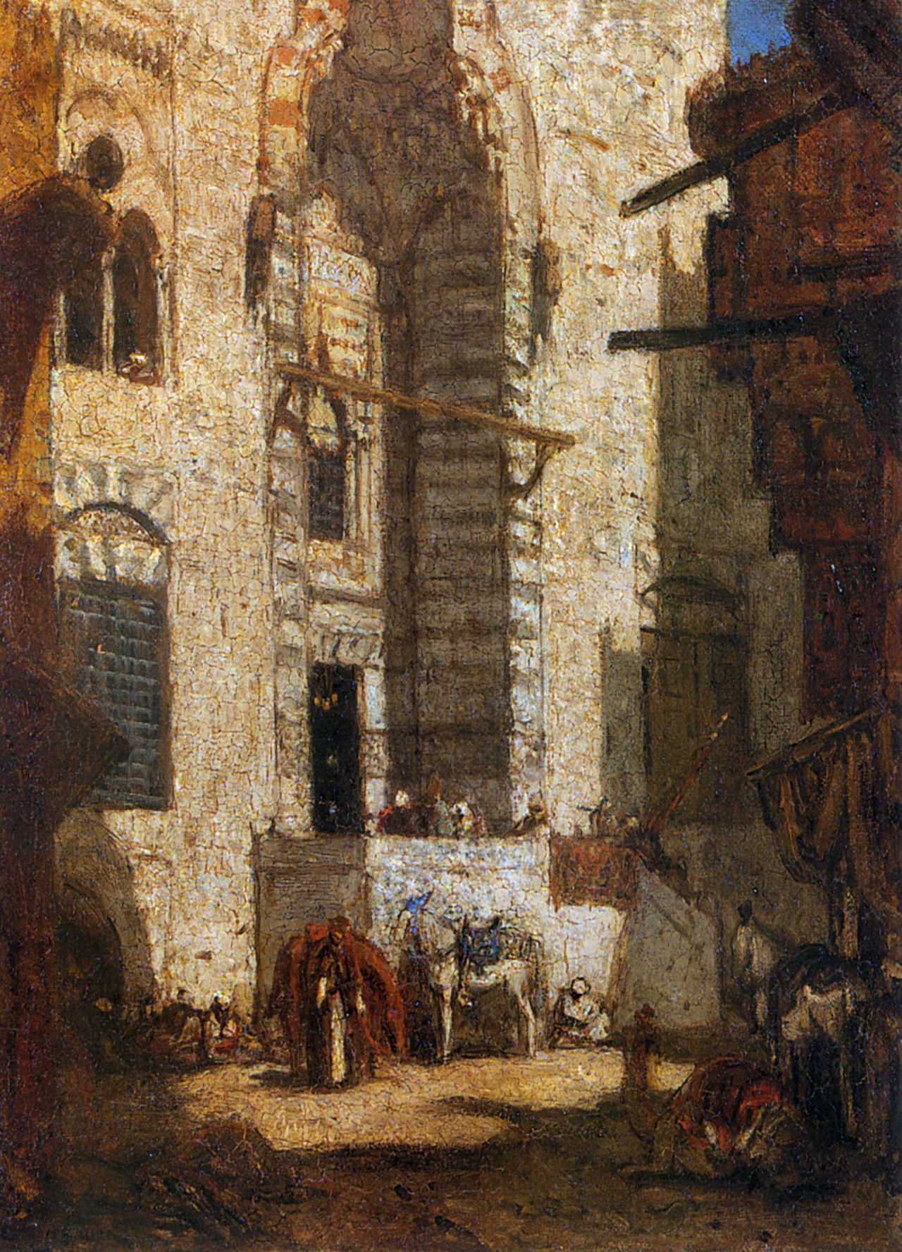 Bauer_Marius_Mosque_at_Cairo_Oil_On_Canvas