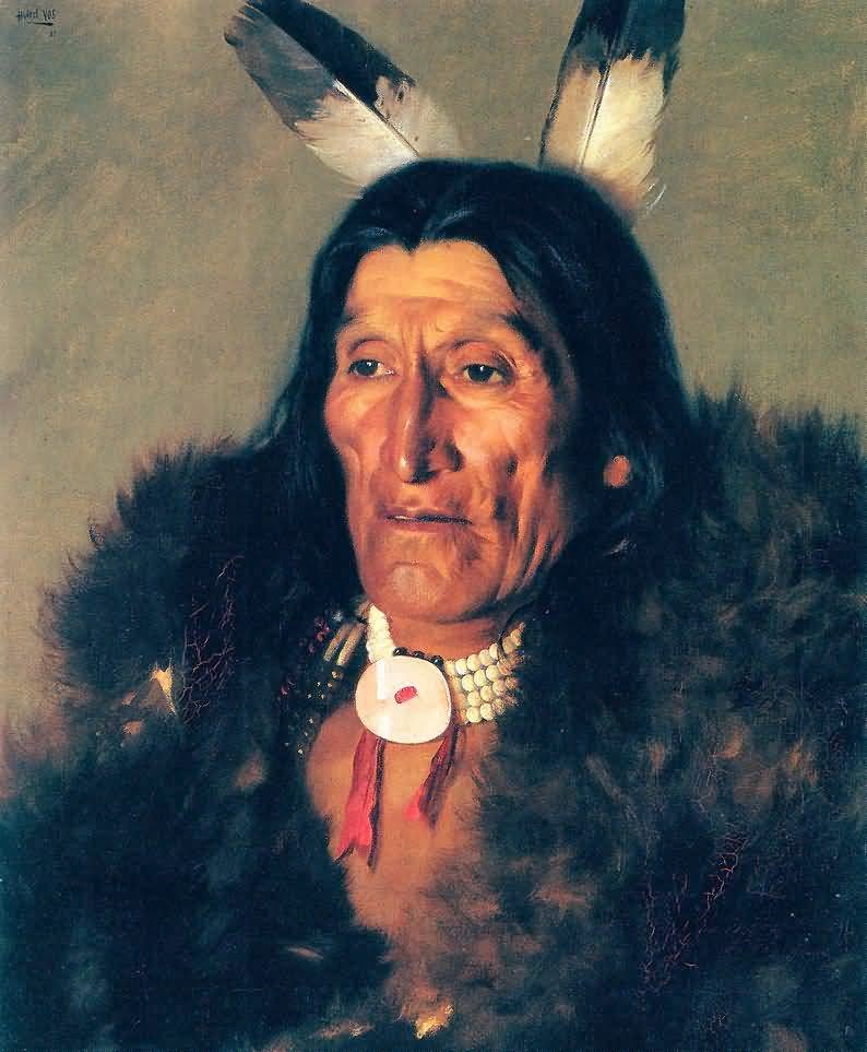 Hubert_Vos-_Sioux_Chief_In_Buffalo_Robes