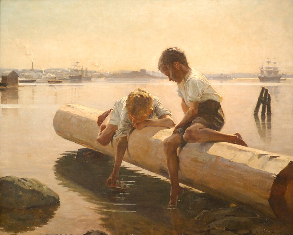 The Little Boat -  Albert Edelfelt 1884