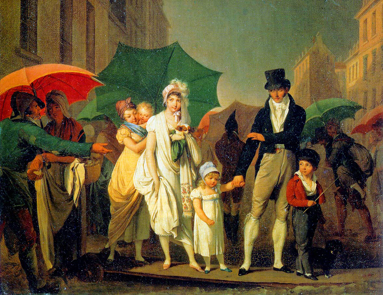 boilly, the downpour, 1803